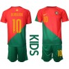 Portugal Bernardo Silva #10 Hjemmedraktsett Barn VM 2022 Kortermet (+ korte bukser)
